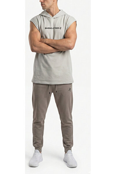 bumerangspor Men's 100% Cotton Oversize Hooded Sleeveless T-Shirt