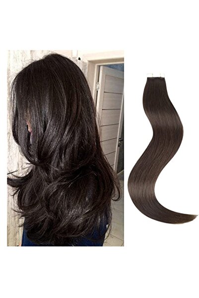 Estelle 24 Inch Nature Hair Extension Tape in,Remy Seamless Skin Weft Straigh...