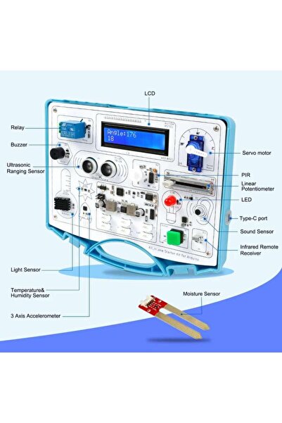 TeTea Kit educational Tetea, Kit STEM Arduino All-in-One, 15 senzori, 21 lectii