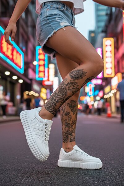 dehaine Women's causal sneakers made of eco-leather, women's sneakers, PREMIU...