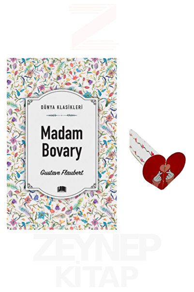 Ema Kitap Madam Bovary - Gustave Flaubert (Dünya Klasikleri) Kalp Ayraç Hediye