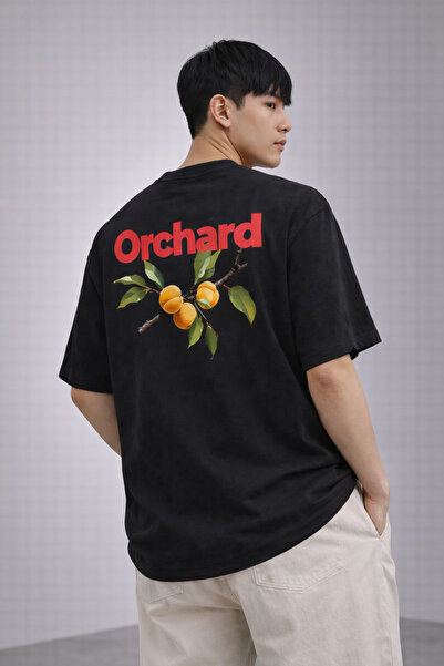 CAMBLYS تي شيرت قطني مطبوع عليه فاكهة المشمش من أورشارد للجنسين، مقاس كبير، ق...