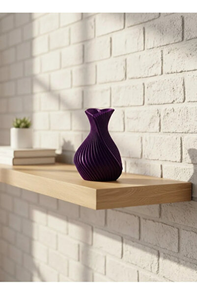 Fırsatkolik مزهرية صغيرة على شكل قلب باللون الأرجواني مقاس 5 سم، إكسسوار مزخر...