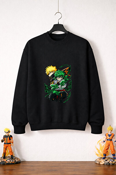 petite pati سويت شيرت ماي هيرو أكاديميا (3 خيوط 100% قطن)