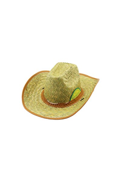 Fırsatkolik Wicker Men's Foter Cowboy Hat Pls.Cloth Edge - Belt (5067)