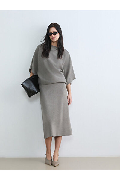 LC Waikiki Fusta din tricotaj cu șnur în talie Sparkling Choices de la Shinin...