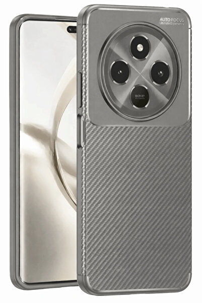 NewFace غطاء DRNDS Tecno Spark 30C من الكربون مع تركيز تلقائي (02612) - رمادي