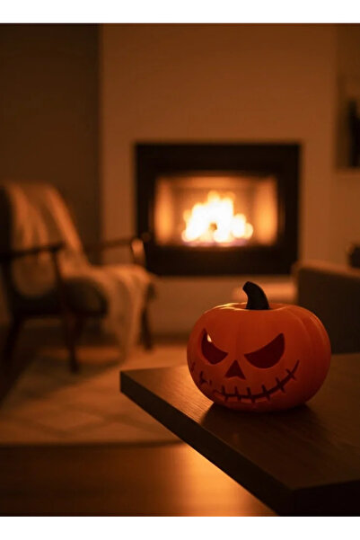 Fırsatkolik 23×15 cm Horror Themed Pumpkin Figurine Decorative Home Office Or...