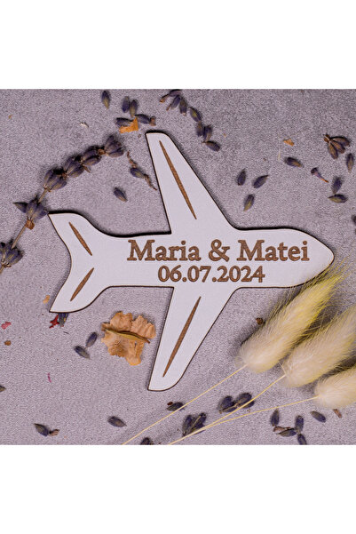 Creators of Crafts Wedding certificate - Airplane 9X8cm