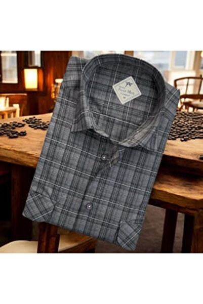 EREN STYLE Linen Classic Long Sleeve Two Pocket Flap Blue Dad Shirt (Regular ...