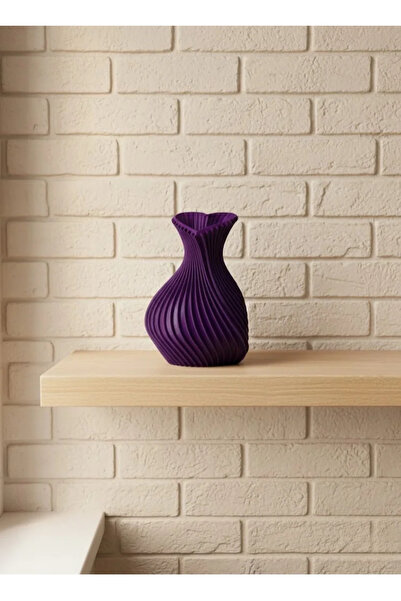 Fırsatkolik 5 cm Purple Heart Shaped Mini Vase Modern Mini Decor Product