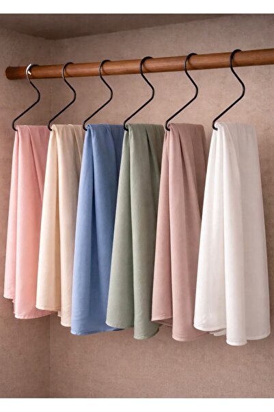 ALSİ HOME منظم شماعات الشالات المعدنية السوداء المكون من 6 قطع، منظم داخل الخ...