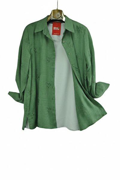 elma abone Plus Size Women's Linen Tank Top Shirt