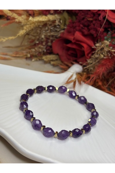 Moonstone Accessories سوار التوتر |   أحجار الأميثيست والهيماتيت |   حجر طبيع...