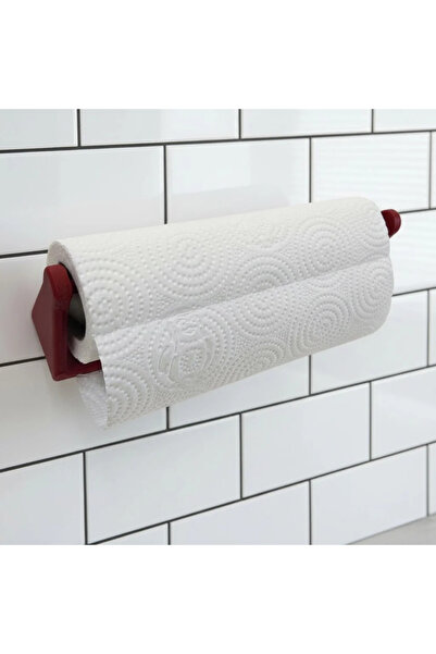 Fırsatkolik Red Napkin Holder Wall Mounted Practical Paper Towel Rack