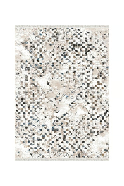 İpek Halı 2627A BURGAZ BEJ Modern Koridor Halısı