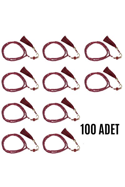 Fırsatkolik سبحة صلاة فوشيا اللون مع 99 حبة من اللؤلؤ الزجاجي واسمها على شكل ...