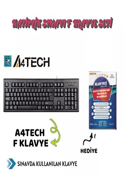 Liyakat Yayınları A4TECH F KLAVYE - KATİPLİK SINAVI F KLAVYE SETİ