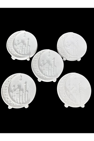 magnocandles Ramazan İslami Temalı 5 Adet Taş Boyama Ayaklı Küre Etkinlik Wor...