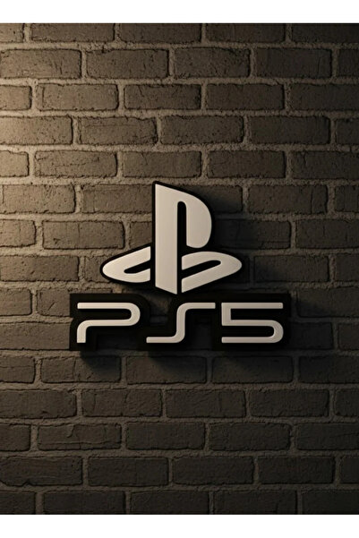 Fırsatkolik Playstation 5 Logo Wall Decor Minimal Design 16×12 cm
