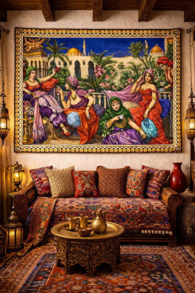 Vendini Kahveci Güzeli Wall Covering Wall Tapestry
