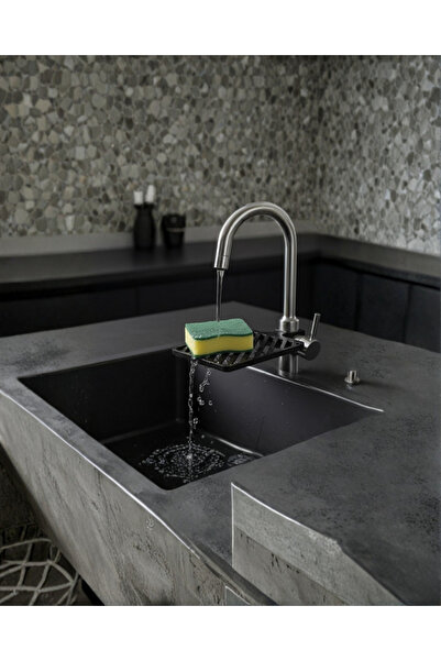 ZERO LAND Drnds Faucet Mounted Sponge Organizer with Hygienic Drainage (04031...