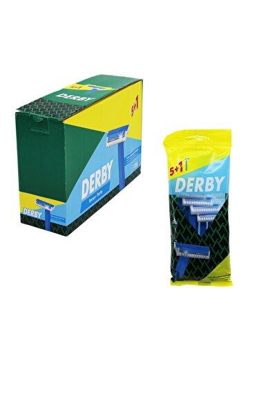 Fırsatkolik Derby Banyo - Body 5+1Pcs X 12 Bags = 72 Razor Blades with Handle...