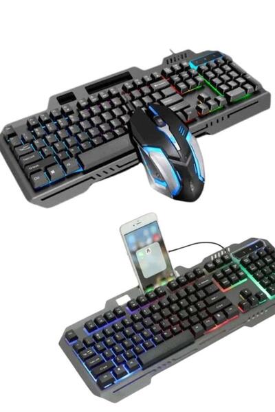 Epilons Rgb Işıklı Klavye Q Klavye Mouse Hediyeli