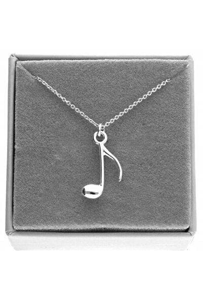 HER ŞEY NOTA www.herseynota.com قلادة معدنية بتصميم نوتة موسيقية - تصميم سلسل...