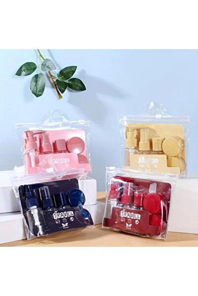 Mithra Life 9 Parça Çok Amaçlı Seyahat Tipi Krem Kutu Şişe Spatula Seti MIT1108