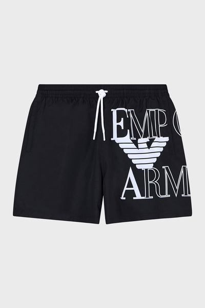 Emporio Armani Logo Printed Swimwear Short Men's Swimwear Short Em000583 Af20...