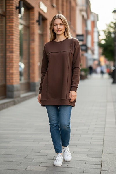 Mymood ETICHETĂ PE MÂNECĂ DETALIATĂ PENTRU SWEATSHIRT