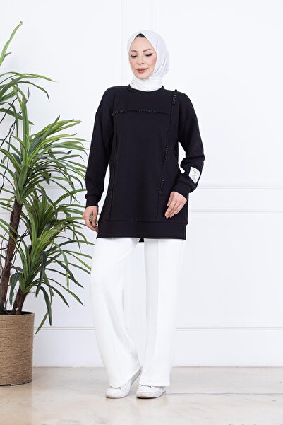 Mymood Φούτερ με λεπτομέρεια στο μανίκι