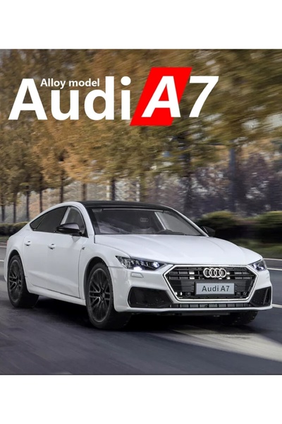 SCOWETTO Audi A7 Araba 1:24 Diecast Metal Model Araba Koleksiyon Araba Sesli ...
