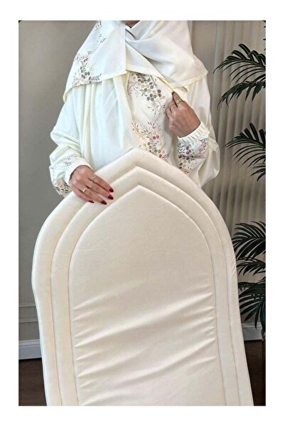 Generalwater Velvet Prayer Rug Set with Cotton Prayer Sheet