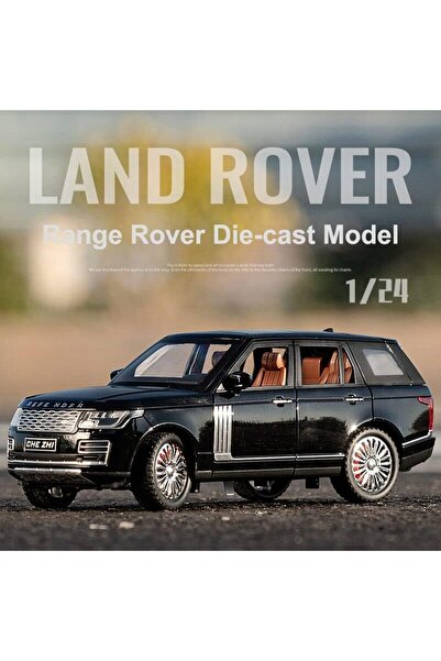 SCOWETTO Range Rover Land Jip Tarzı Araba Diecast Model Araba 1:24 Siyah Rang...
