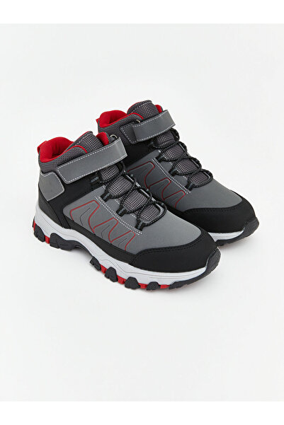 LC Waikiki Lcw Steps Anthracite Thick Sole Velcro Boys' Boots