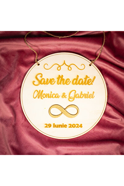 Creators of Crafts Placuta save the date - Rotund 21x21cm