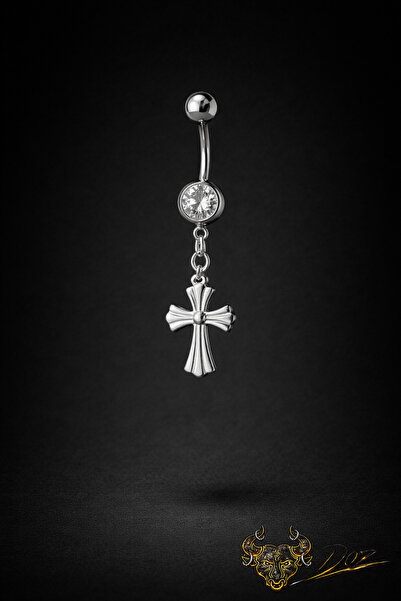 depozoom 316L Cerrahi Çelik Göbek Haç Piercing – Günlük Kullanıma Uygun