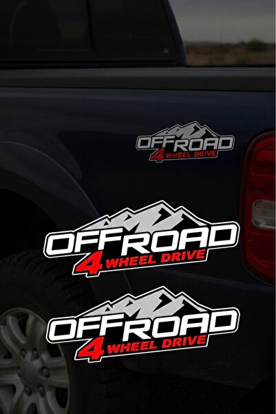 Yalıgraf Reklam Tabela ملصق سيارة على شكل جبل 4x4 للطرق الوعرة بدفع رباعي، مل...