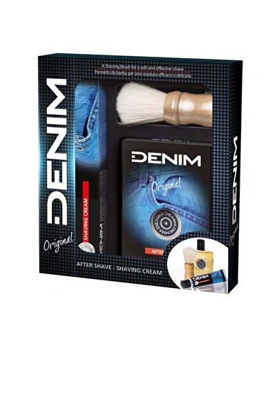 Denim Original Gift Set: Aftershave Lotion, 100 ml + Shaving Cream, 100 ml + ...