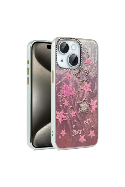 eco port iPhone 14 Case Blade Mirrored Pattern Cover - Pattern 7