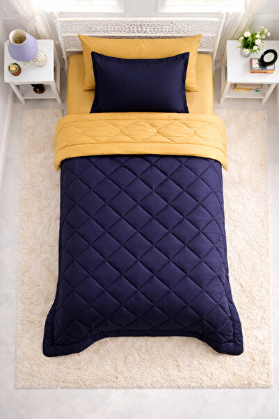 Zarif Home طقم نوم ناتشورال رانفورز فردي - أسود خردل