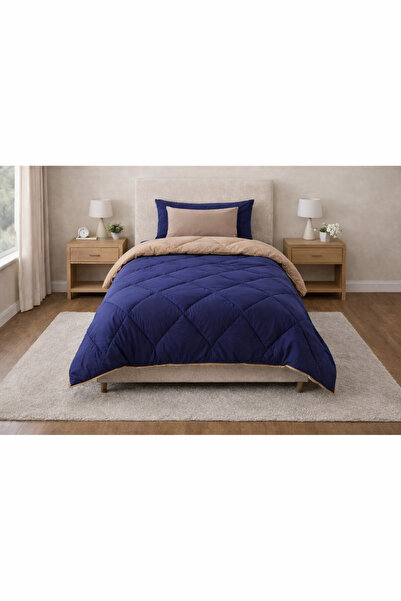 Zarif Home طقم نوم ناتشورال رانفورز فردي - لون أزرق داكن