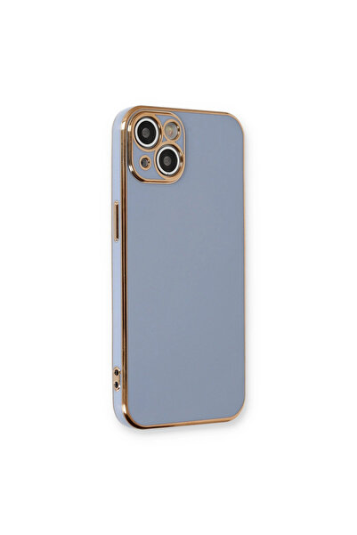 eco port Iphone 13 case volet silicone - blue