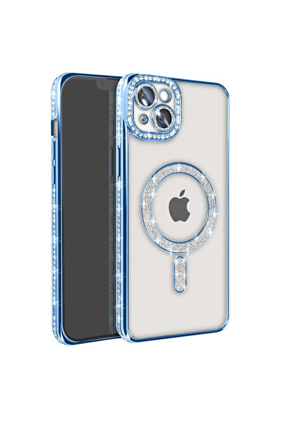 eco port iPhone 15 Case Joke Silvery Magneticsafe Case - Blue