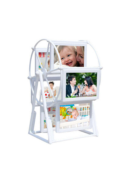 CrisPrint Ferris wheel photo frame, white, 12 photos