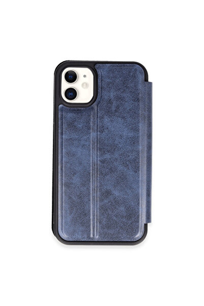 eco port iPhone 11 Case Flip Cover - Navy Blue