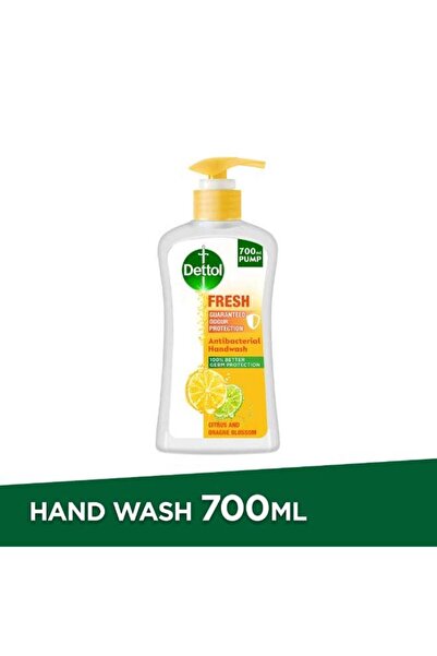 Dettol Fresh Handwash Liquid with Lemon and Orange Blossom Fragrance 700ml