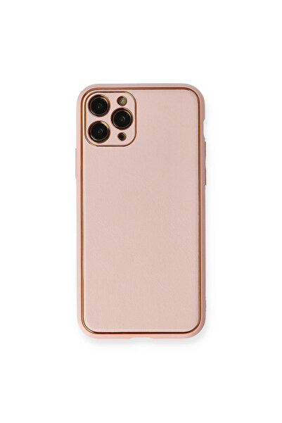 eco port iPhone 11 Pro Max Case Coco Leather Silicone Cover - Pink